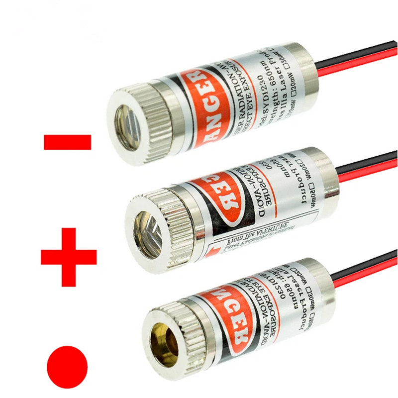 650nm 5mW Red Point / Line / C - Industrial Laser Head reseña y precio