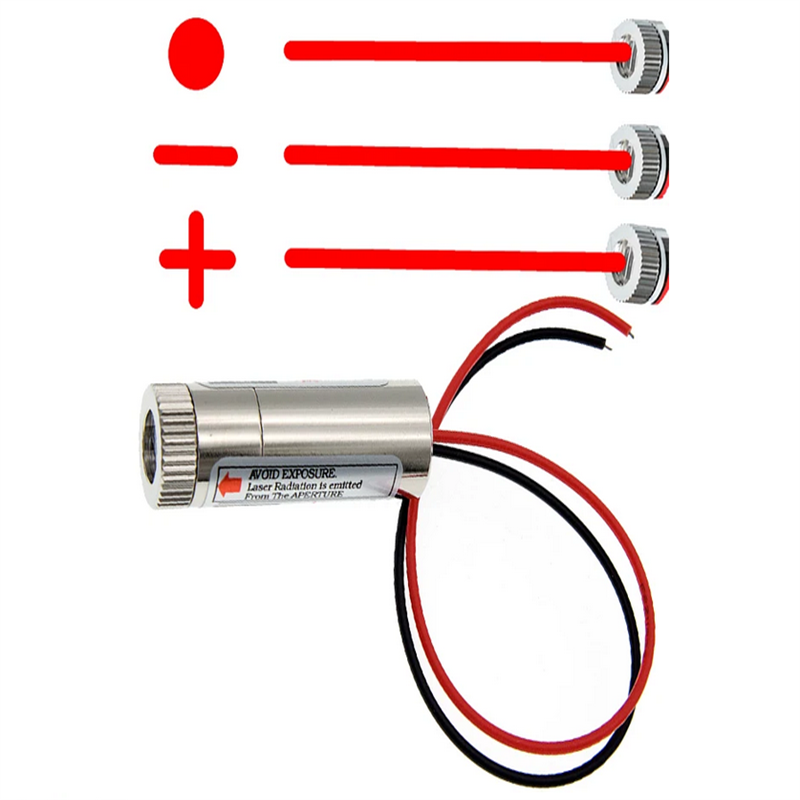 650nm 5mW Red Point / Line / C - Industrial Laser Head reseña y precio