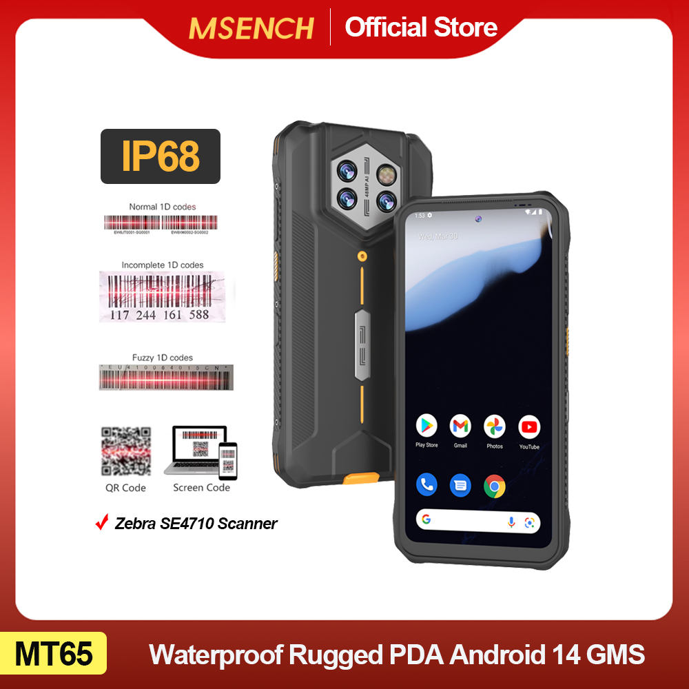 Waterproof Rugged PDA Android  - Industrial Laser Light reseña y precio