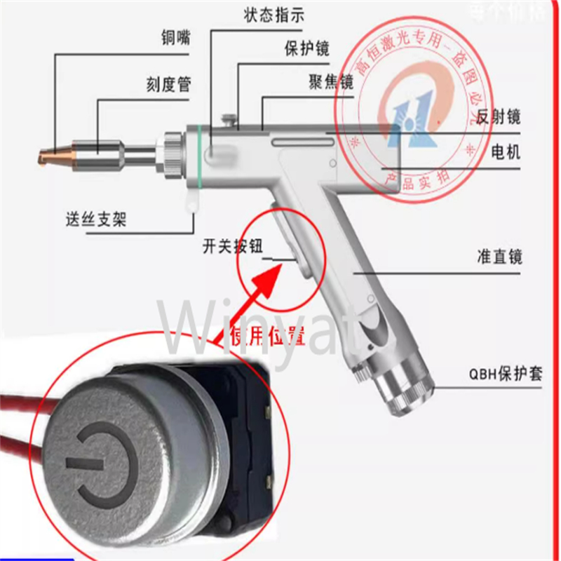 2pcs XC28 Two-footed push-butt - Industrial Laser Blaster reseña y precio