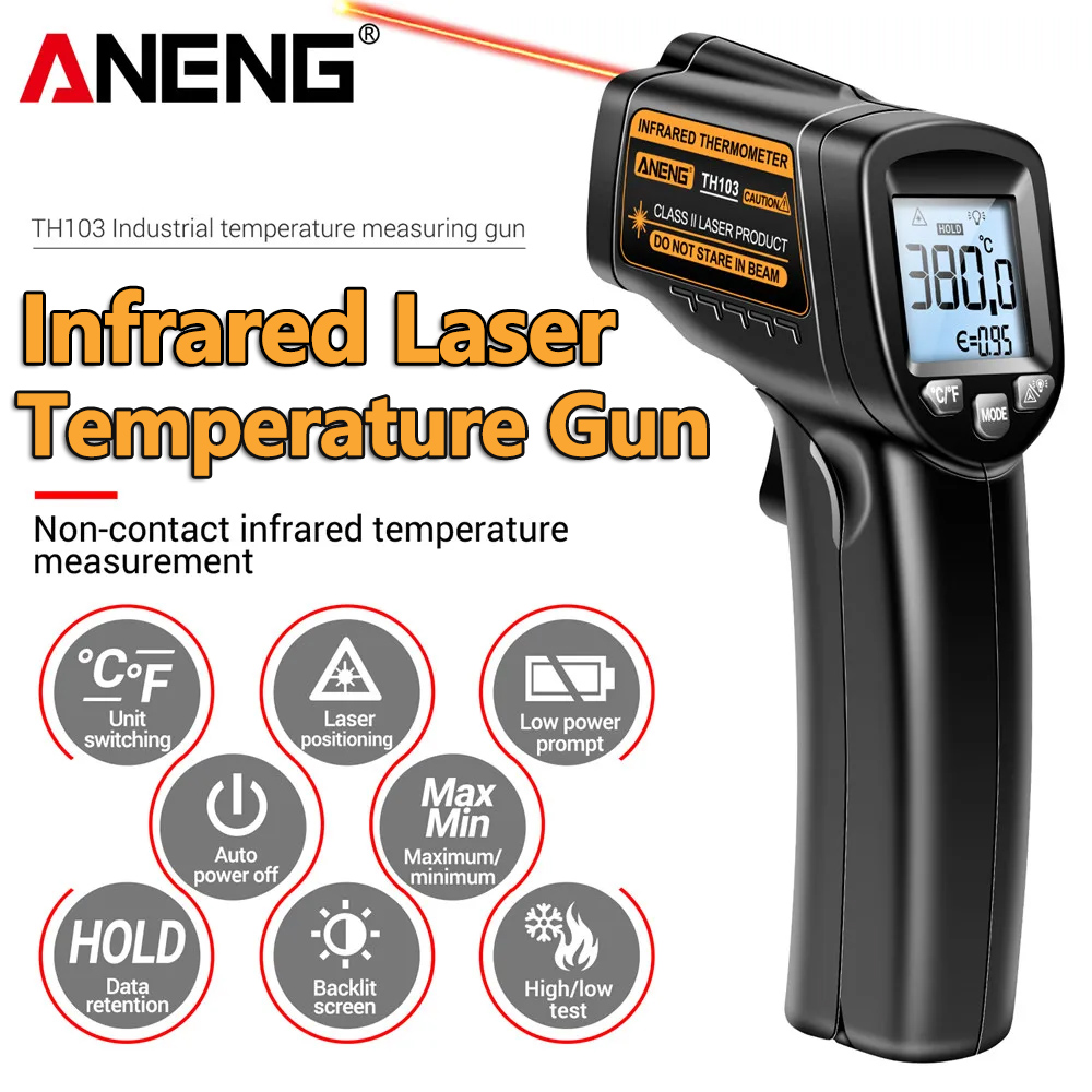 Infrared Laser Temperature Gun - Industrial Laser Blaster reseña y precio