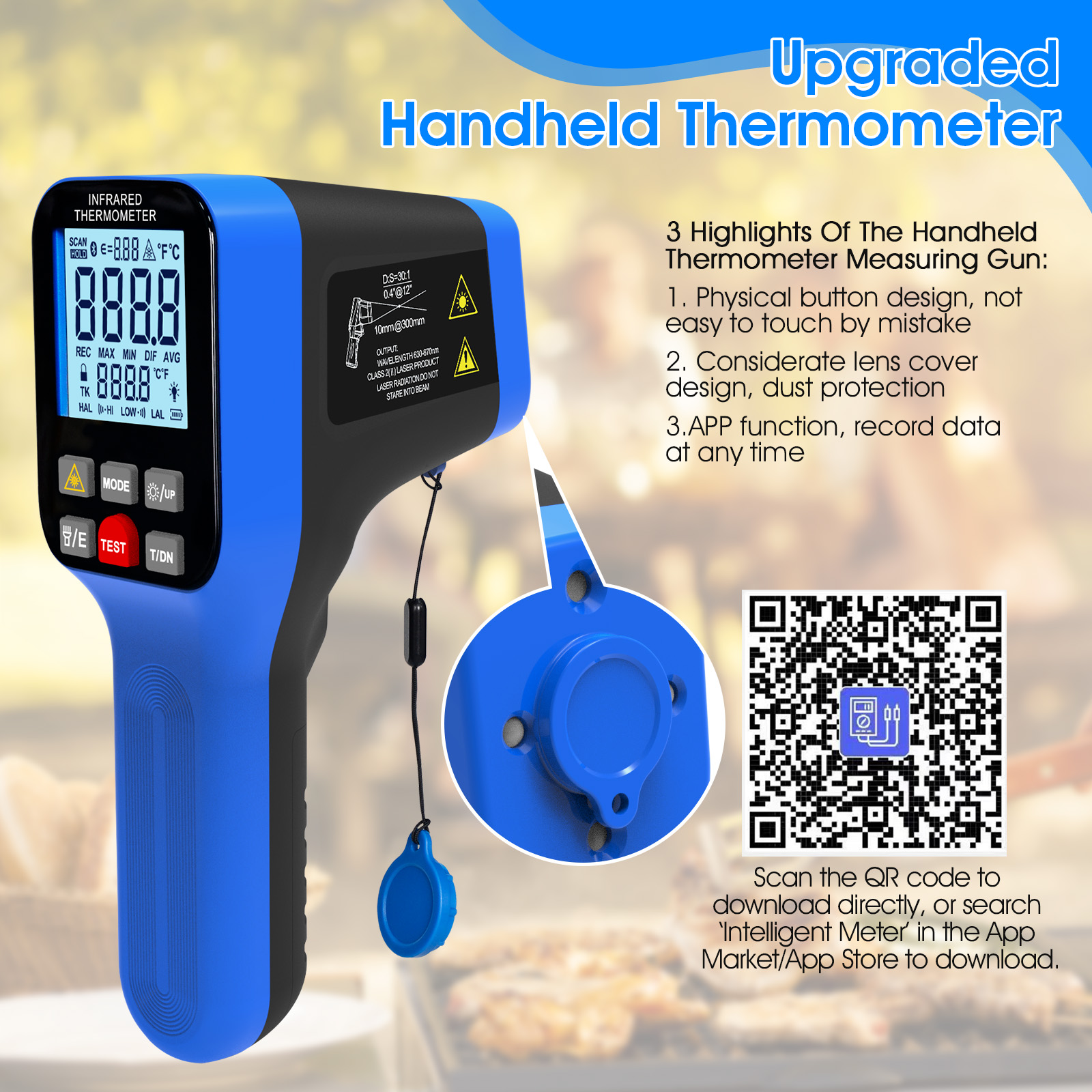 1600B-APP Infrared Thermometer - Industrial Laser Temperature Sensor reseña y precio
