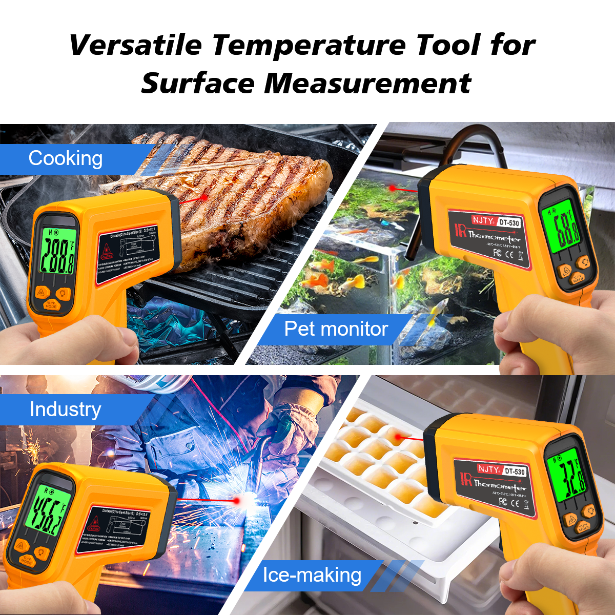 NJTY Infrared Thermometer Lase - Industrial Laser Blaster reseña y precio