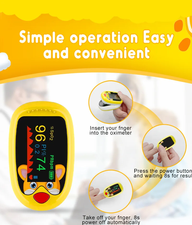 USB Oximeter Finger Medical In - Industrial Laser Temperature Sensor reseña y precio