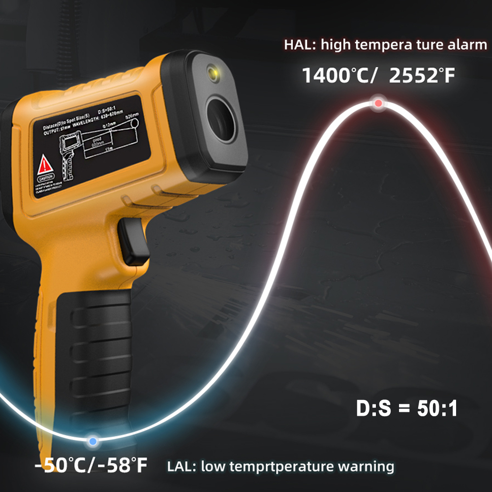 BSIDE -50~1400C Infrared Therm - Industrial Laser Temperature Sensor reseña y precio