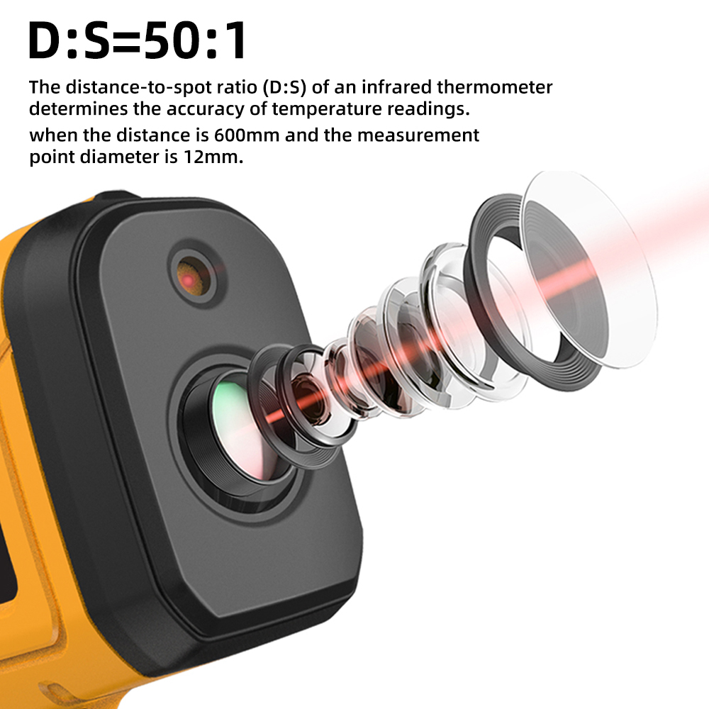 BSIDE -50~1400C Infrared Therm - Industrial Laser Temperature Sensor reseña y precio