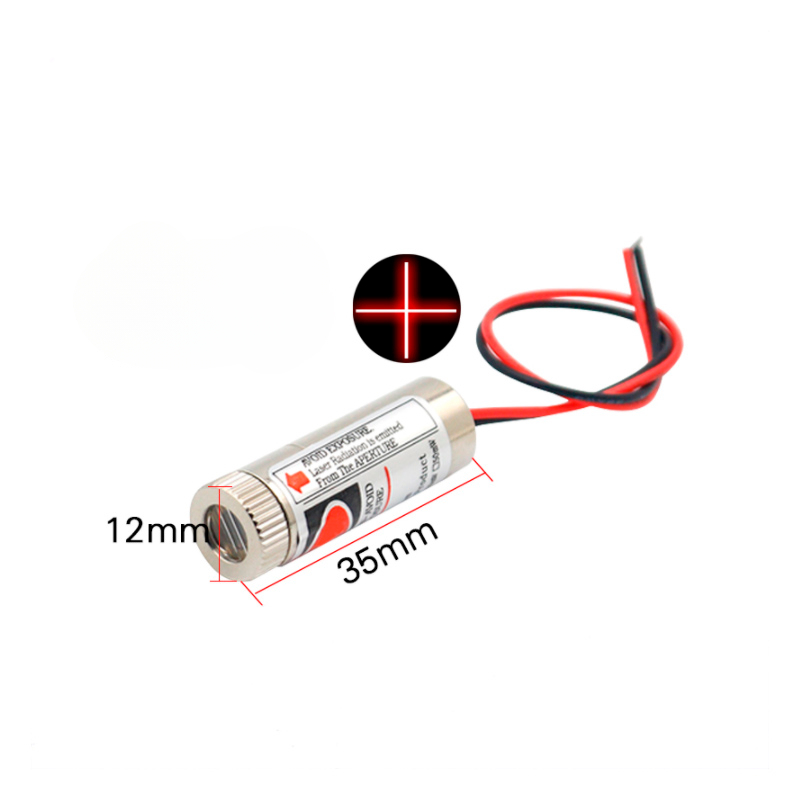 650nm 5mW Red Point / Line / C - Industrial Laser Head reseña y precio
