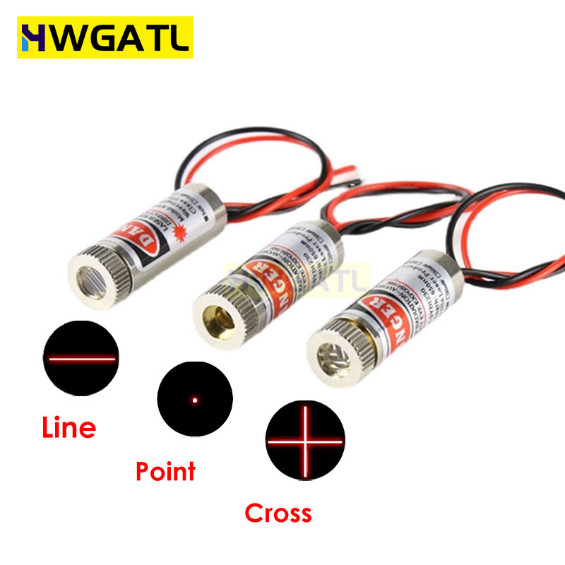 650nm 5mW Red Point / Line / C - Industrial Laser Head reseña y precio