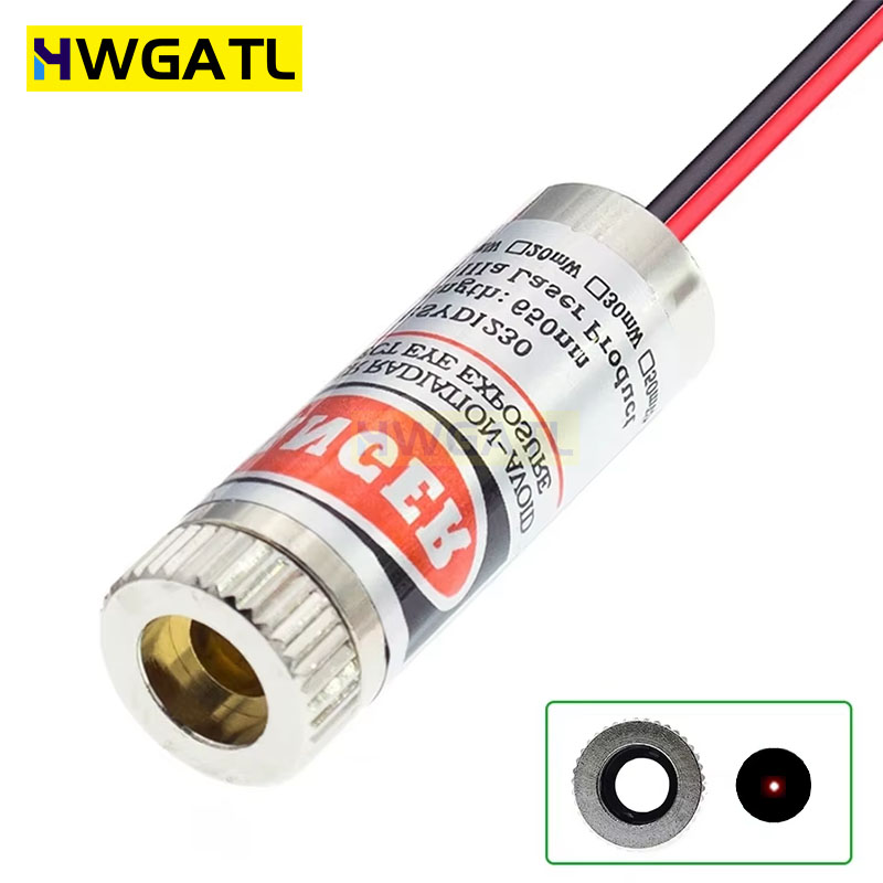 650nm 5mW Red Point / Line / C - Industrial Laser Head reseña y precio