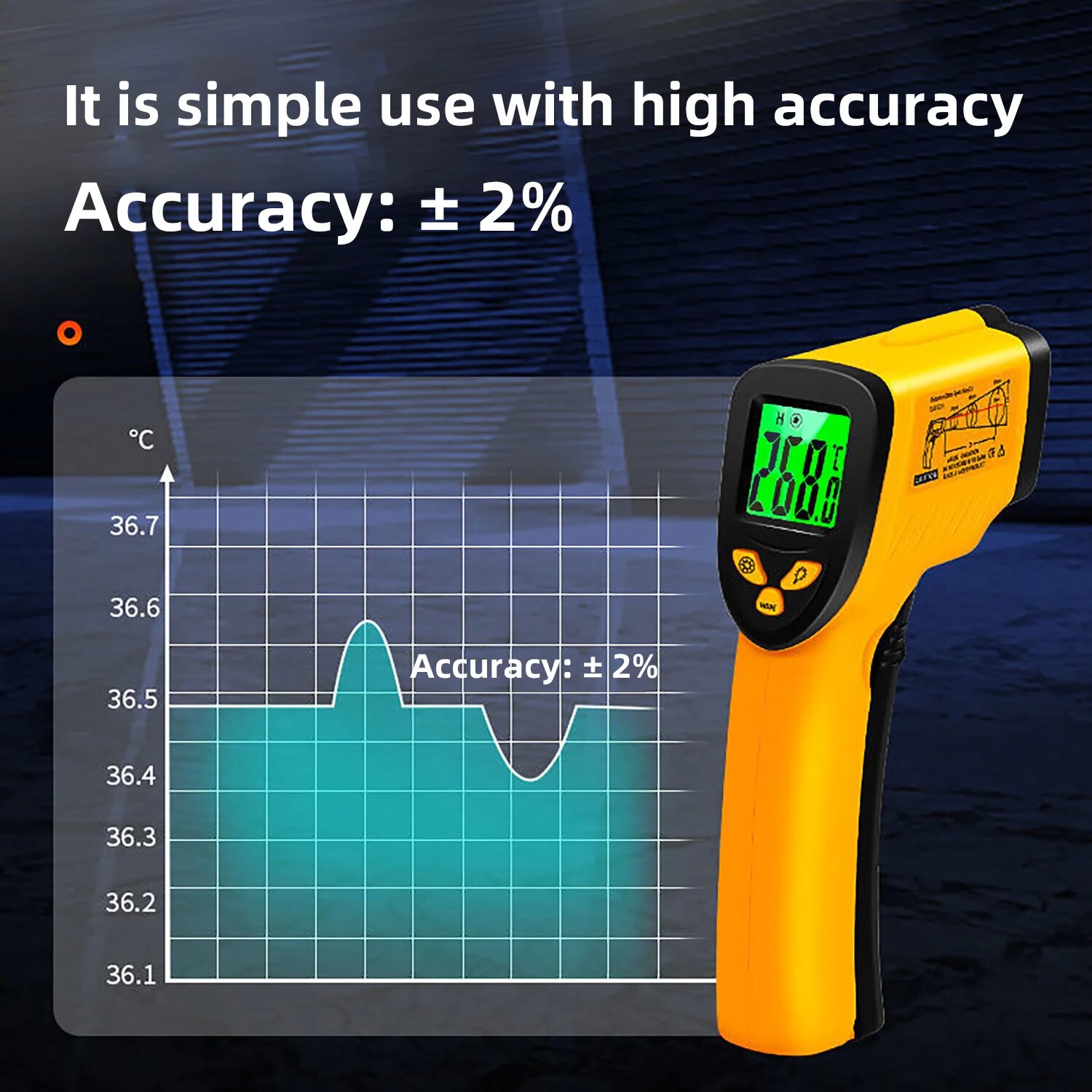 Digital Infrared Thermometer - - Industrial Laser Blaster reseña y precio