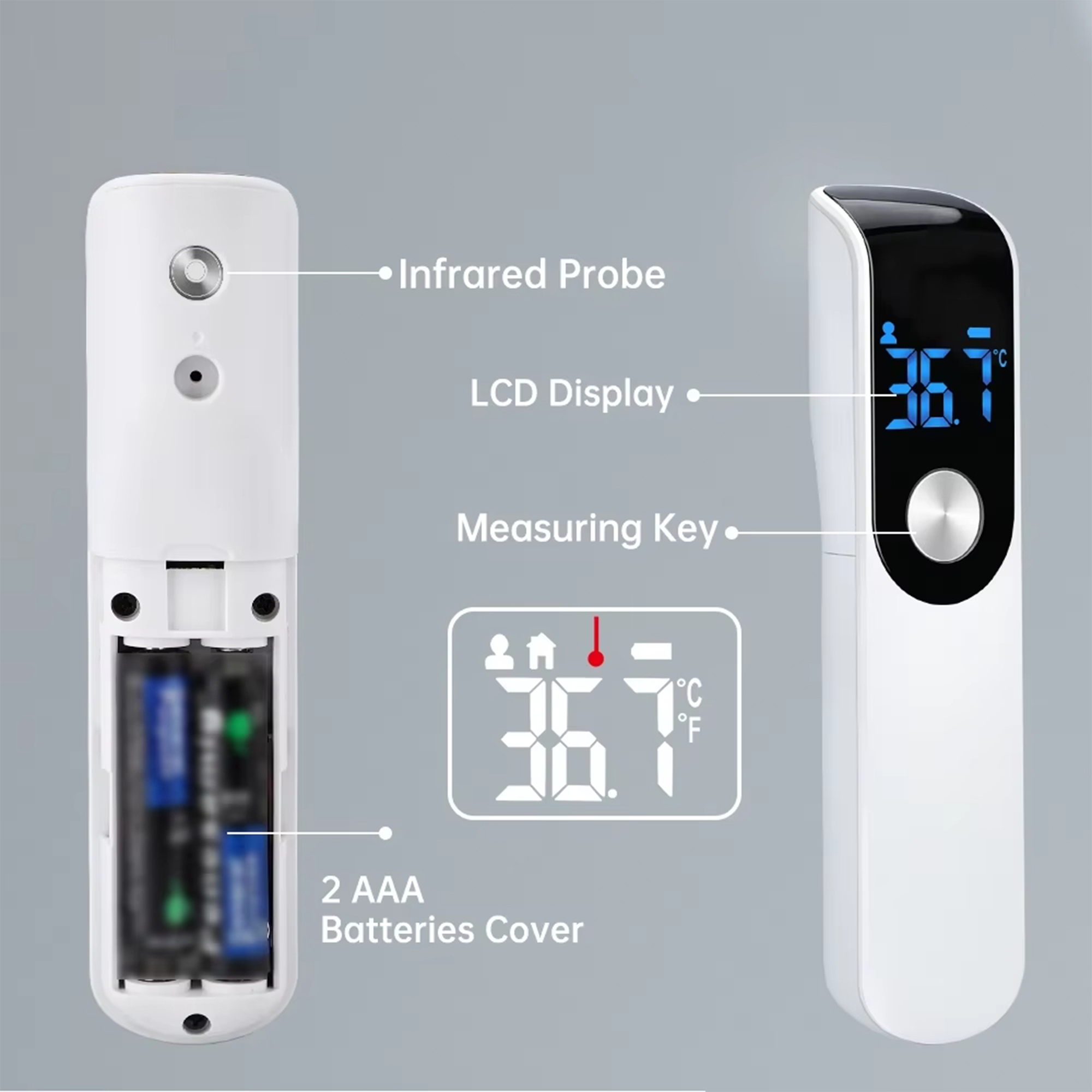 Infrared Fever Thermometer Med - Industrial Laser Temperature Sensor reseña y precio
