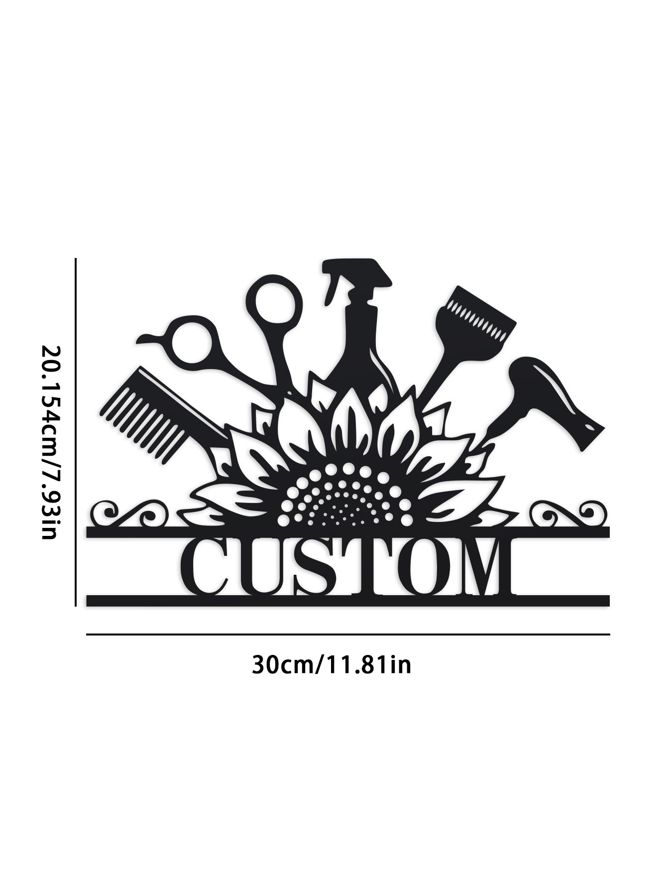Custom Hair Dresser Metal Sign - Industrial Lasers reseña y precio