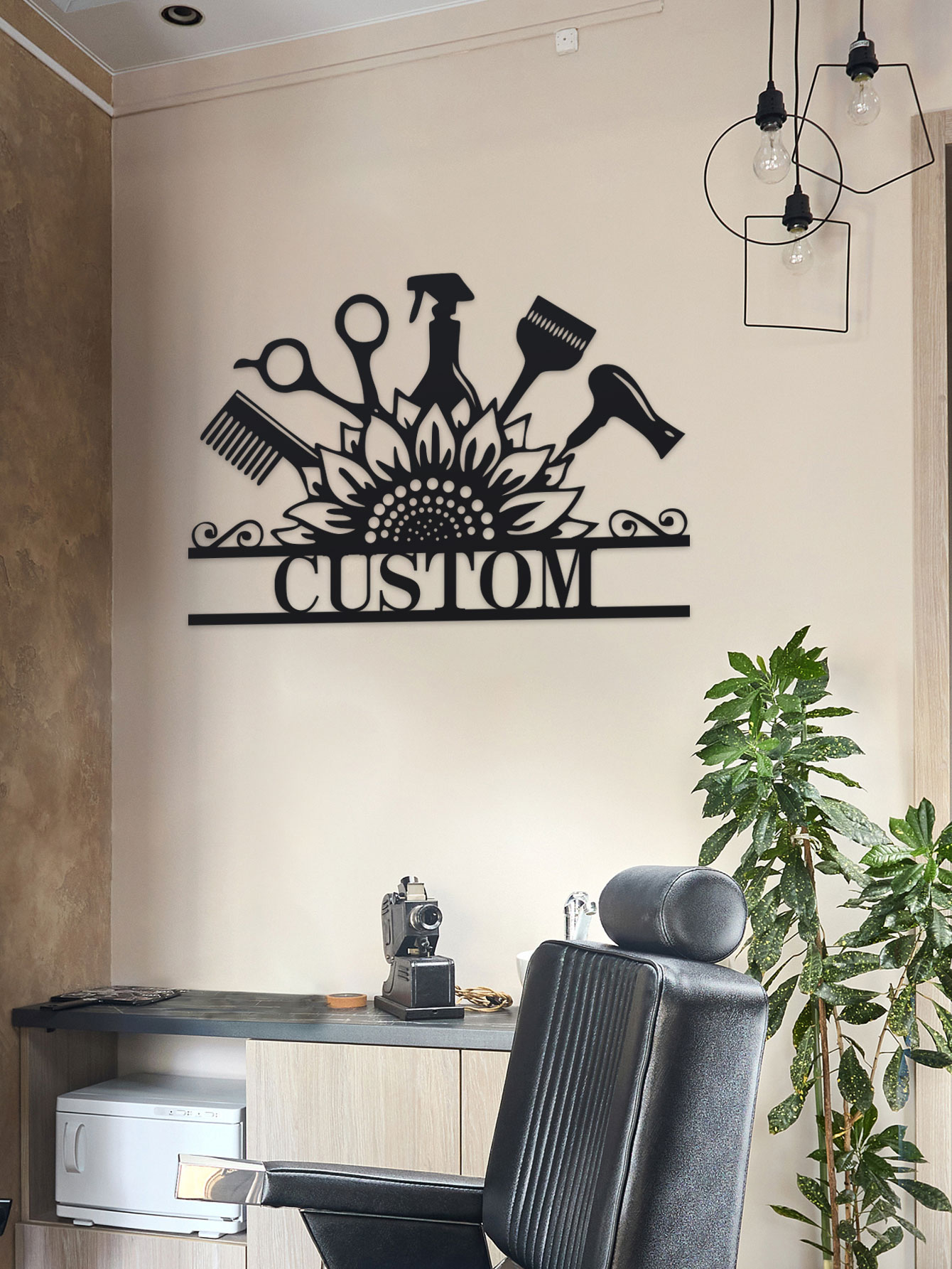 Custom Hair Dresser Metal Sign - Industrial Lasers reseña y precio