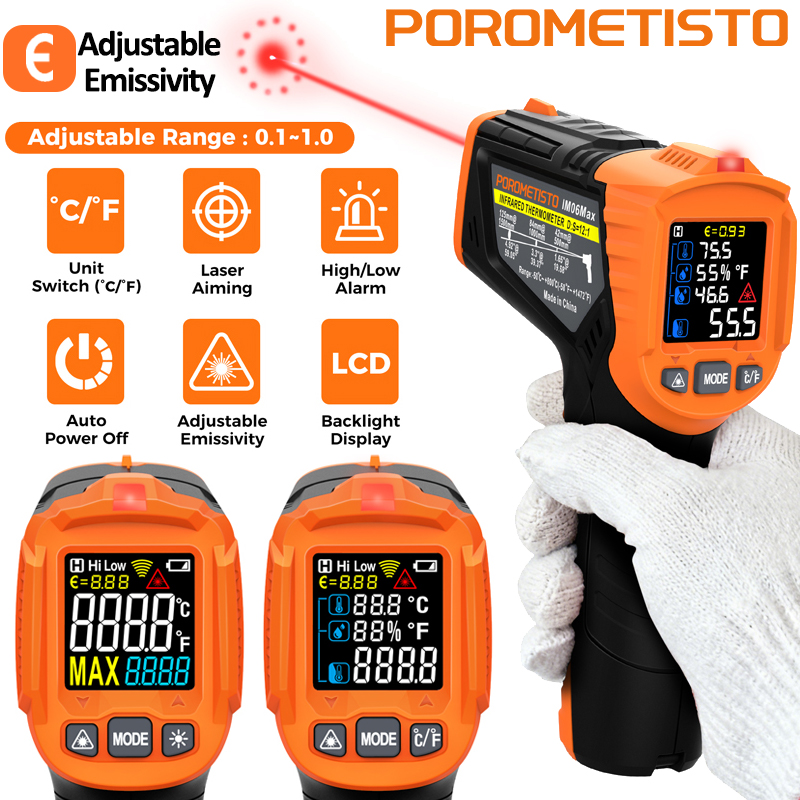 -50~380C Infrared Thermometer  - Industrial Laser Temperature Sensor reseña y precio