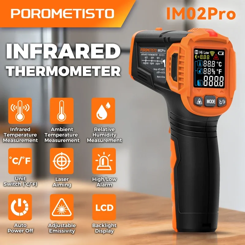 -50~380C Infrared Thermometer  - Industrial Laser Temperature Sensor reseña y precio