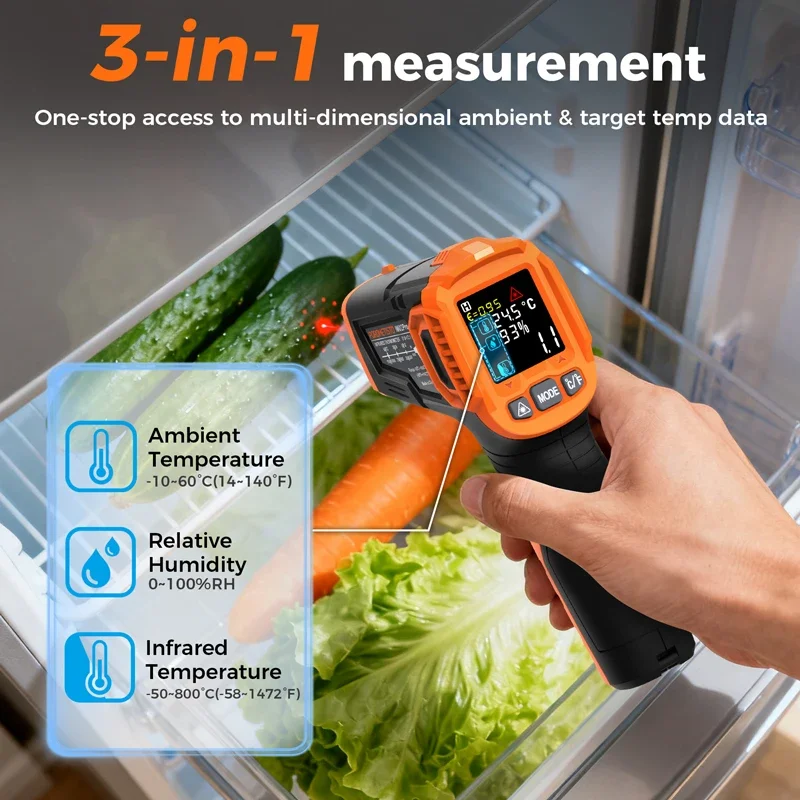-50~380C Infrared Thermometer  - Industrial Laser Temperature Sensor reseña y precio